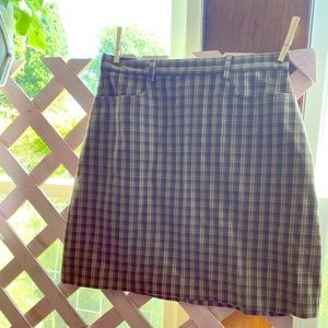 The Limited Vintage Plaid Mini Skirt